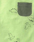 Baby Boy 2-Piece Dinosaur Top & Short Set - Green, image 2 of 4 slides