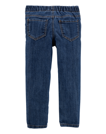 Girls Medium Wash Pull-On Skinny-Leg Jegging, 