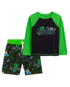 Kid 2-Piece Minecraft&trade; Rashguard & Swim Trunk Set, image 1 of 6 slides