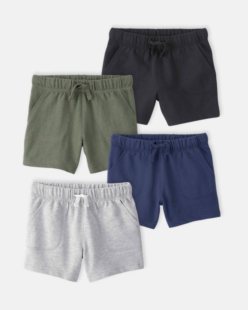 Toddler Boy 4-Pack French Terry Shorts, image 1 of 13 slides