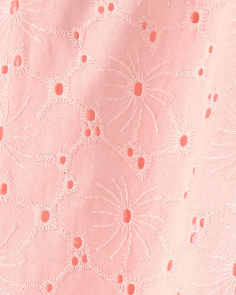 Toddler Girl Floral Eyelet Pants - Pink, image 5 of 6 slides