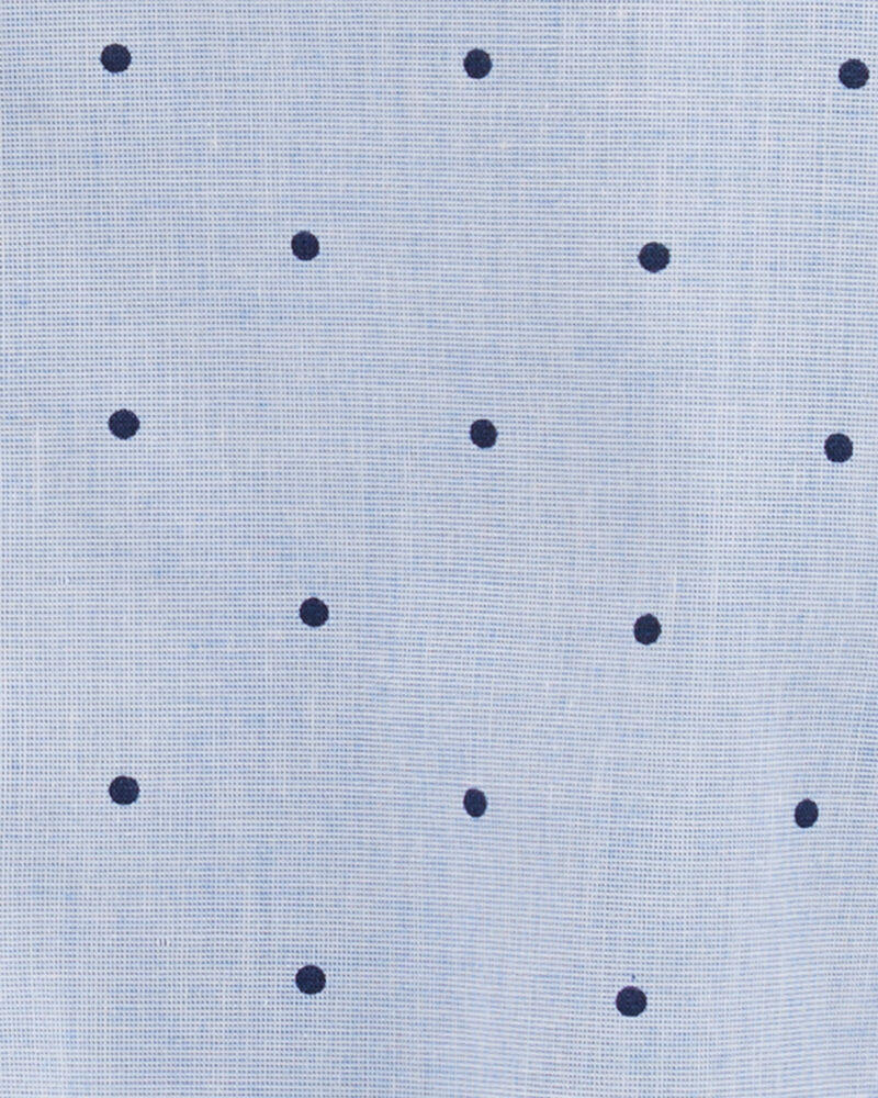 Baby Boy Polka-Dot Button-Front Bodysuit, image 2 of 3 slides