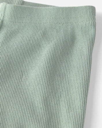 Baby 2-Piece Organic Cotton Ribbed Pajamas, 