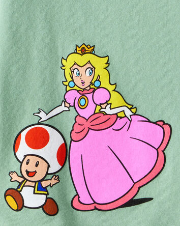 Girls Super Mario Bros&trade; Princess Peach Short-Sleeve Graphic Tee - Green, 