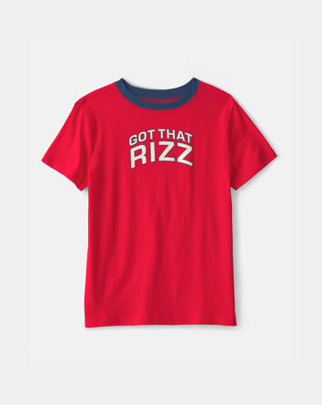 Boys 'Got That Rizz' Graphic Tee - Red, 