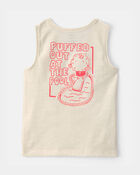 Toddler Boy Pufferfish Tank Top - Cream, image 2 of 5 slides