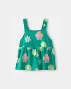 Girls Floral Tank Top - Green, image 1 of 4 slides
