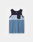 Boys Colorblock Pocket Tank Top - Navy, image 1 of 3 slides