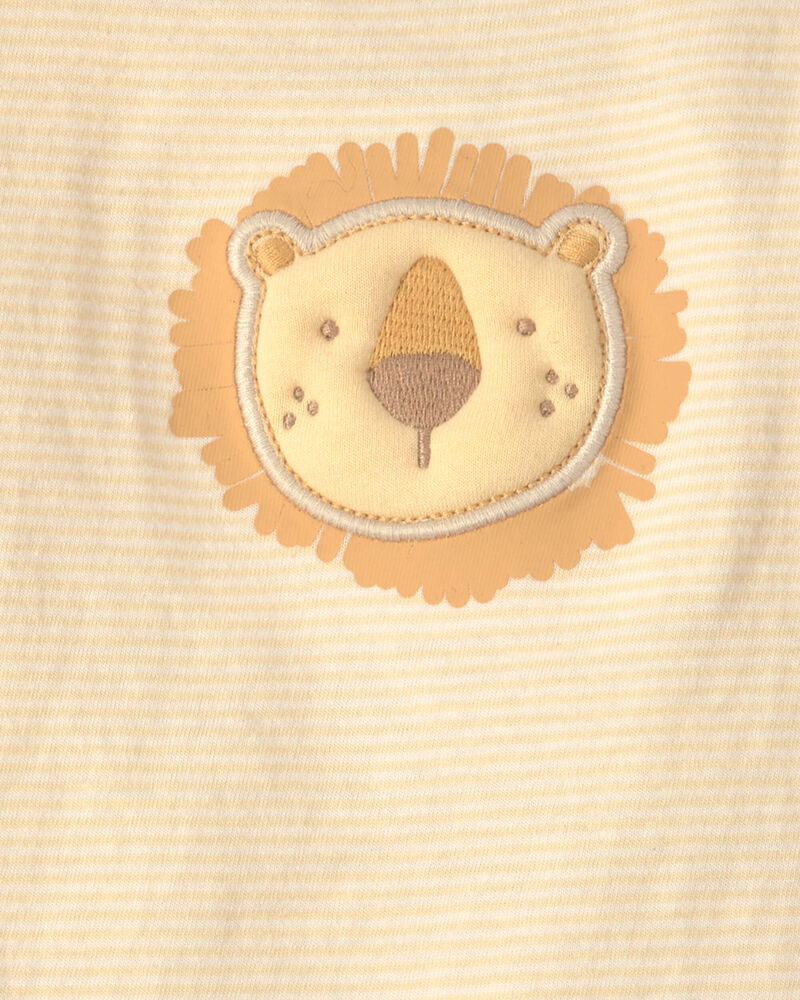 Baby Boy 3-Piece Lion Top & Pant Set - Brown, image 4 of 5 slides