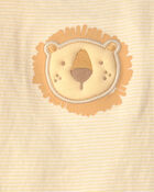 Baby Boy 3-Piece Lion Top & Pant Set - Brown, image 4 of 5 slides