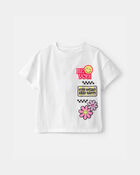 Toddler Girl SmileyWorld&reg; Graphic Tee - White, image 1 of 4 slides