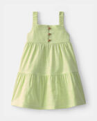 Baby Girl Tiered Dress - Green, image 1 of 5 slides