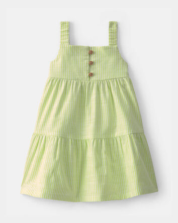 Baby Girl Tiered Dress - Green, 