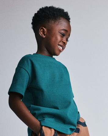 Toddler Elevated Relaxed Tee - Teal, 