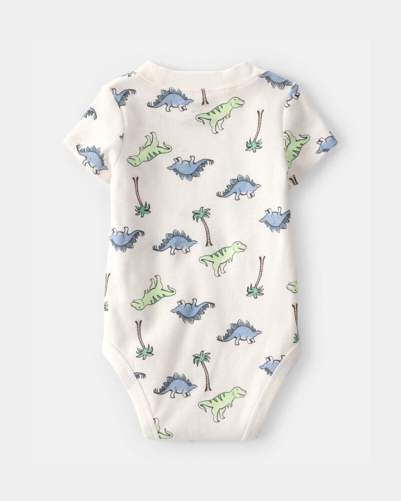Baby Boy 3-Dinosaur Outfit Set - Grey/White, image 8 of 13 slides
