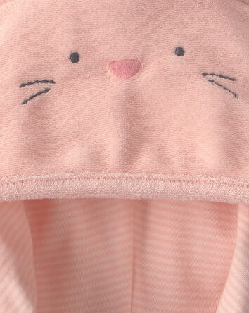Baby Girl Bunny Terry Robe - Pink, 