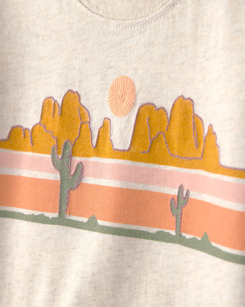 Toddler Boy Cactus Desert Graphic Tee - Cream, image 2 of 4 slides