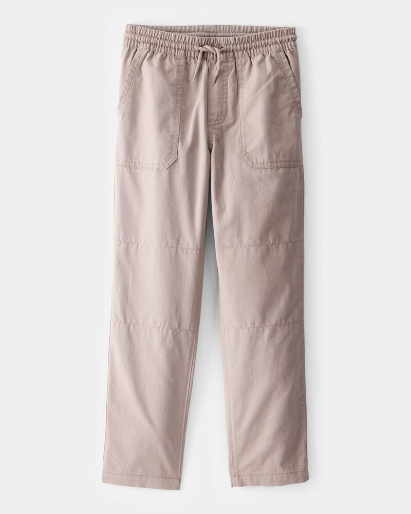 Boys Everyday Pull-On Pants - Taupe, image 1 of 4 slides
