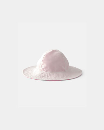 Baby Girl Reversible Swim Hat - Pink/White, 