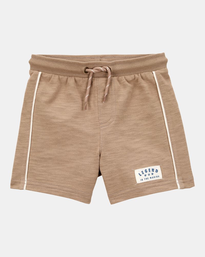 Baby Legend Pull-On Cotton Shorts - Brown, image 1 of 4 slides