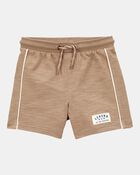 Baby Legend Pull-On Cotton Shorts - Brown, image 1 of 4 slides