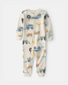 Baby Boy Farm 100% Cotton 1-Piece Pajama , image 1 of 4 slides