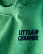 Baby Boy St.Patrick's Day Charmer 2-Piece Long-Sleeve Tee & Pant Set - Green, image 6 of 7 slides