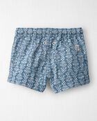 Baby Boy Recycled Swim Trunks in Bloom Lagoon, image 2 of 5 slides