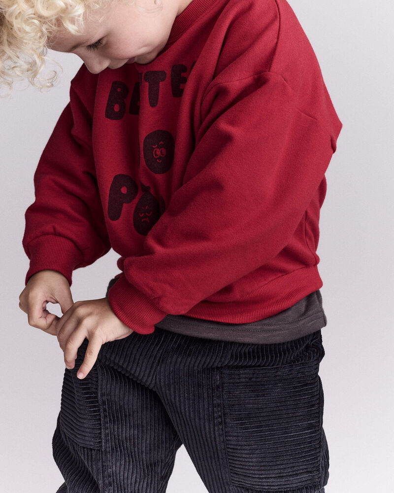 Toddler Boy Corduroy Pocket Pant - Black, image 5 of 7 slides