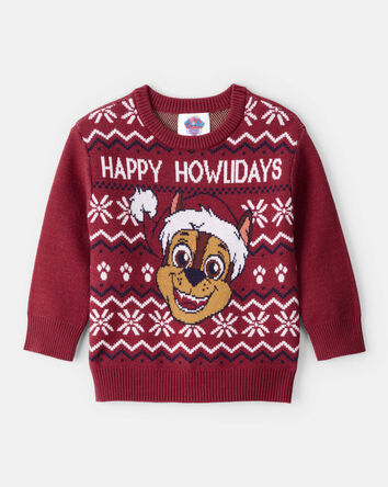 Toddler Boy PAW Patrol Christmas Sweater - Red, 