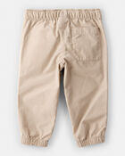 Baby Boy  Cotton Everyday Pull-On Jogger - Khaki, image 2 of 4 slides