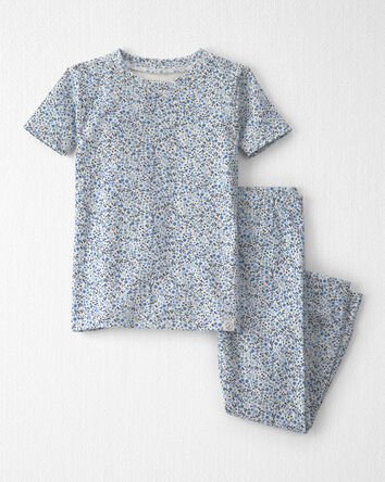 Toddler Girl 2-Piece Organic Cotton Pajamas in Meadow Bloom, 
