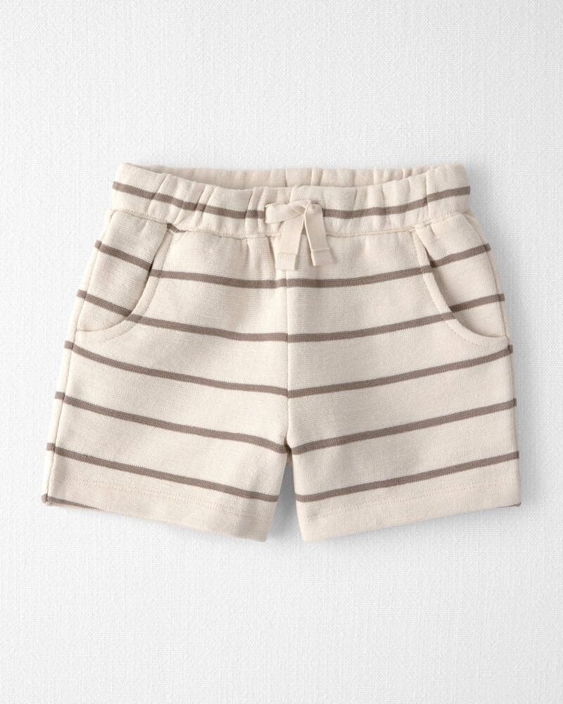 Toddler 2-Piece Organic Cotton Top & Short Set in Stripes, image 2 of 5 slides