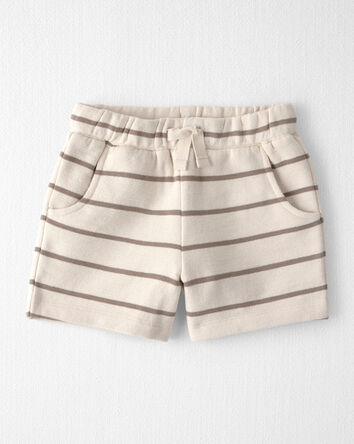 Toddler 2-Piece Organic Cotton Top & Short Set in Stripes, 