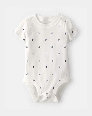 Baby Boy 3-Piece Anchor Polo Outfit Set - Red/Blue/White, 