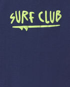Baby Boy 'Surf Club' Short-Sleeve Romper - Navy Blue, image 5 of 6 slides