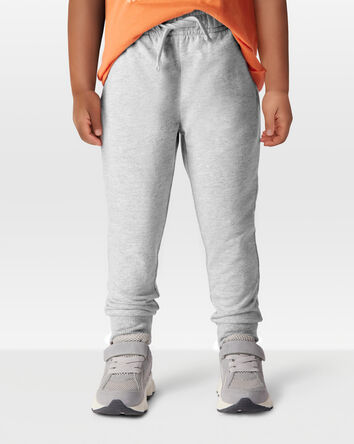 Toddler Boy Pull-On Drawstring Joggers - Grey, 