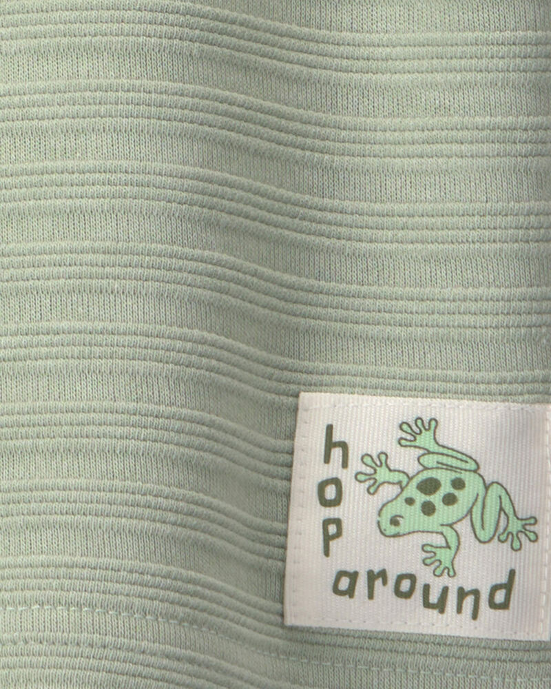 Baby Boy 2-Piece Frog Top & Short Set - Green, image 2 of 4 slides