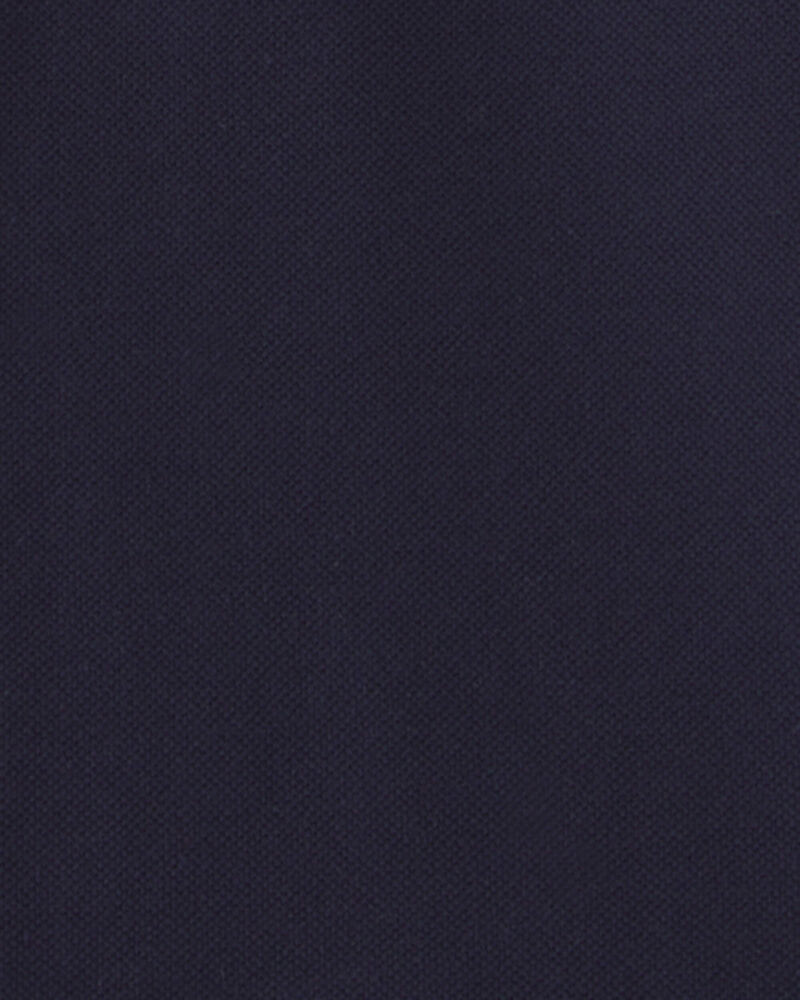 Toddler Boy Uniform Piqu&eacute; Polo Shirt - Navy, image 2 of 3 slides
