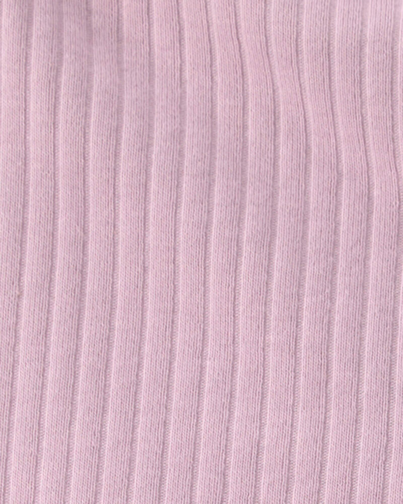Baby Girl 2-Pack Organic Cotton Ribbed Pedal Shorts, image 5 of 6 slides