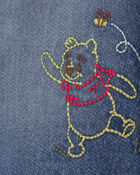 Baby Disney&copy; Winnie the Pooh Embroidered Knit-Like Denim Jacket with Back Art - Dark Wash, image 5 of 9 slides