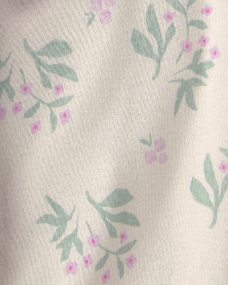 Baby Girl 5-Pack Floral Multipack Bodysuits - Purple/Green, image 3 of 7 slides