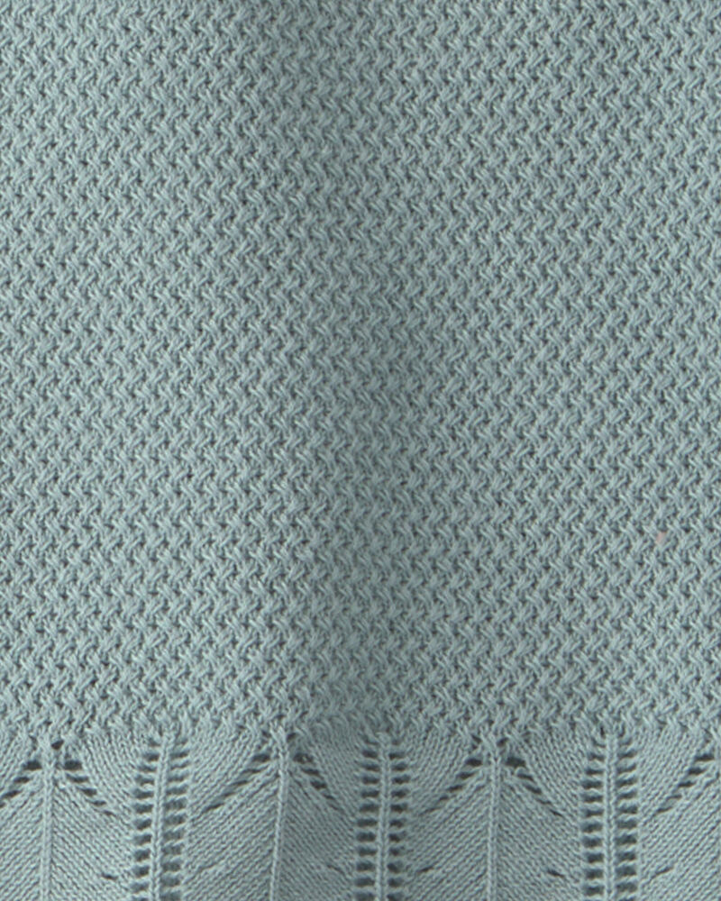 Girls 2-Piece Organic Cotton Knit Top & Short Set, image 5 of 6 slides
