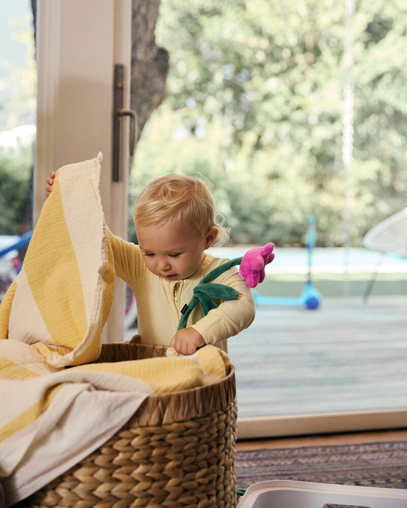 Baby 2-Way Zip PurelySoft Sleep & Play Pajama - Yellow, image 2 of 9 slides
