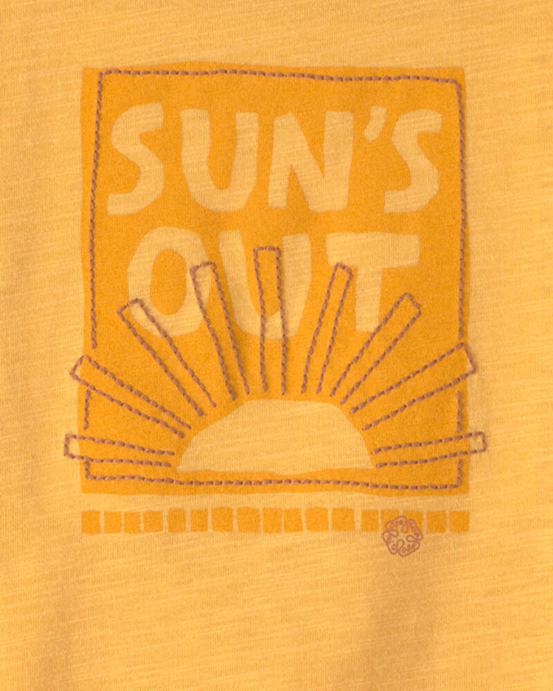 Baby Boy 'Sun's Out' Graphic Tee - Yellow, image 2 of 3 slides