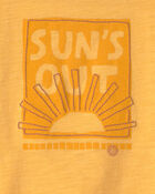 Baby Boy 'Sun's Out' Graphic Tee - Yellow, image 2 of 3 slides
