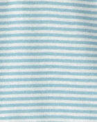 Baby Boy 3-Piece Beach Trip Striped Outfit Set - Blue/White, image 6 of 12 slides
