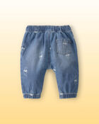 Baby Disney&copy; Winnie the Pooh Denim Pant - Medium Wash, image 4 of 8 slides