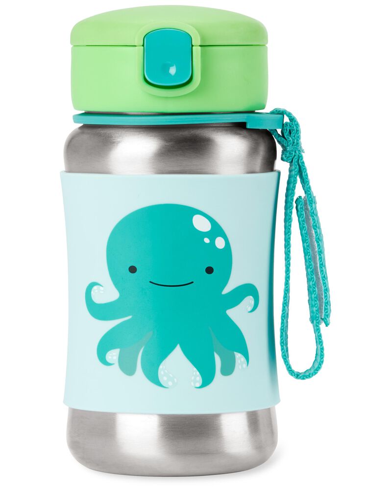 ZOO Stainless Steel Straw Bottle - Octopus, image 1 of 2 slides