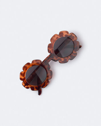 Toddler Girl Scalloped Tortoise Sunglasses - Brown, 